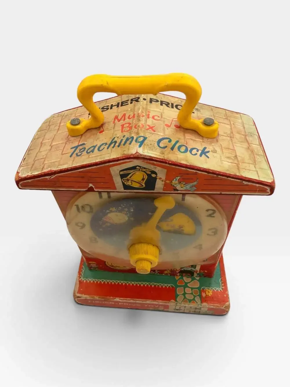 Vintage Fisher-Price Music Box Teaching Clock
